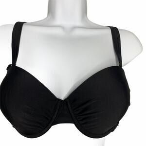 Swimsuits for All Zephyr Wrap Underwire Padded Bra‎ 10 D DD Straps Gold Hardware